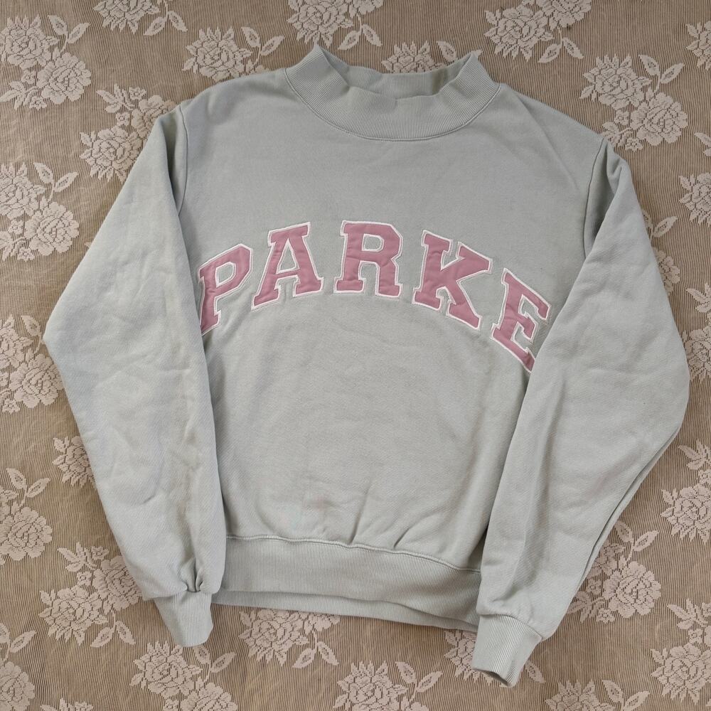 Parke Varsity Sweatshirt Light Blue/Pink Size S/M